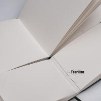 Cuaderno De Dibujo De Viaje Tamaño Medio Estilo Antiguo Cubierta De Cuero Grano Grueso Hojas De Pasta De Madera Para Dibujos Al Acuarela Portátil Para Dibujar Al Aire Libre - details 5