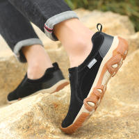 Zapatos De Cuero Para Hombre Casual Transpirables Mocasines De Senderismo No Slip Para Exterior Zapatos De Deporte Para Adultos - details 9