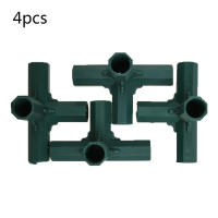 Conectores De Marco De Invernadero Plástico Verde 4Pcs 16mm Para Juntas De Paredes De Jardín Exterior Arco Iris DIY 3 Vías Adaptador De Estructura De Jardín - details 20