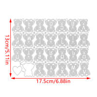 Spanish Happy Birthday Heart Love Bow Alphabet Bear Cherub Metal Cutting Dies Stencils Para Scrapbooking Y Embossing - details 1