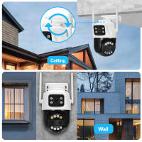 Cámara De Seguridad Exterior ASECAM 12MP 6K Wifi Con Zoom 8X Pantalla Dual Detección De Humanos AI Seguimiento Automático CCTV iCSee - details 21