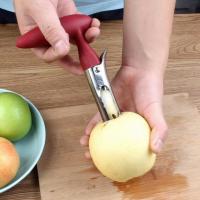 Aguja De Manzana De Acero Inoxidable Retirador De Semillas Y Cortador De Frutas Y Verduras Herramienta De Cocina Ecológica Y Resistente - details 4
