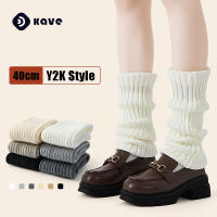 Kave 40CM Calcetines De Punto Para Mujer Estilo Japonés Longitud De Pierna Alto Color Negro Y Blanco Calcetines De Rodilla Alta - details 0