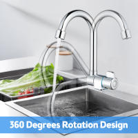 Grifo De Cocina Plegable Cromado De Latón Rotación De 360 Grados Para Ventana Interior Hilo G1/2 Monomando Agua Fría - details 2