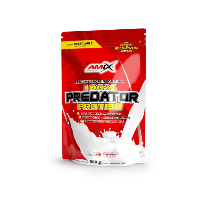 Amix PREDATOR PROTEIN 500g Vainilla RECUPERACIÓN MUSCULAR FUERZA Y DEFINICIÓN MUSCULAR - 1