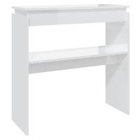 vidaXL Mesa consola madera de ingeniería 80x30x80 cm Blanco, Negro, Roble Sonoma Mesa de sofá Mesa de Entrada para Salón Consola de Entrada Mueble Recibidor Mesita Mesa auxiliar Salon - details 3