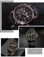 Reloj De Pulsera De Cuarzo NAVIFORCE Militar Deportivo Para Hombres Con Mostrador De Fecha Y Luz Táctil Resistente Al Agua De Cuero Reloj De Moda Casual - details 13