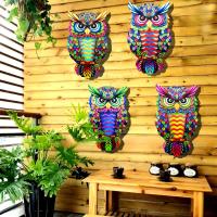 Decoración De Pared En Metal De Oso Con Arte Colorido Escultura De Aves De Hierro Para Interior Y Exterior Jardín Del Hogar - details 5
