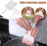 Cocina cuádruple albóndiga, carne multifuncional Baller cuchara con corte de pala, albóndiga antiadherente hacer - details 0