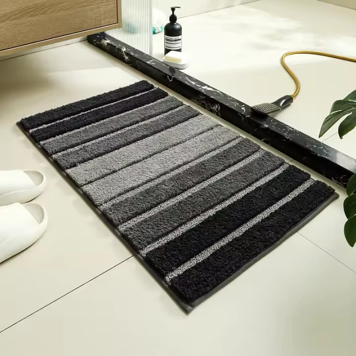 Carpete De Baño Super Absorbente Lavable Antideslizante De Fibra Finísima Espuma Gruesa Almohadilla De Piso De Goma Para Uso Doméstico Y Hotel - 1