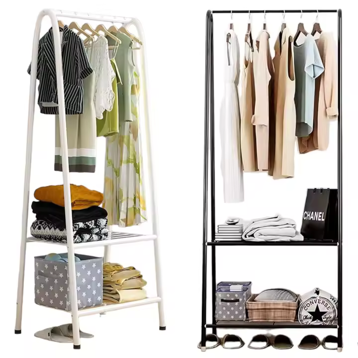 Perchero de Pie Extensible con Organizadores de Zapatos - Estantería Metálica Resistente - 60x35x152cm - KARAWAN. - 1