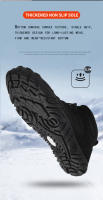 Botas De Nieve Impermeables Para Hombres Invierno Zapatos De Acampar Hasta La Rodilla Con Peluche Cálido Adecuadas Para Parejas Y Senderismo - details 15