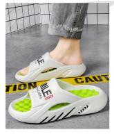 Zapatillas De Masaje Para Hombre Sandalias De Interior Y Exterior Para La Playa Zapatos Casuales Con Suela Cómoda Tamaño True Fit Para Verano - details 1