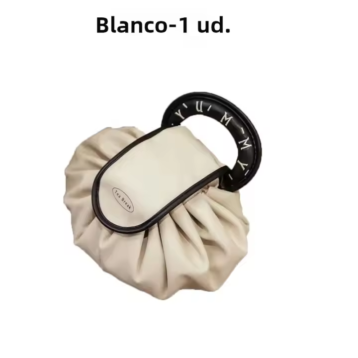 Bolsa De Maquillaje Grande Portátil Impermeable Con Cuerda Para Viajes Baño De Playa Y Gimnasio Almacenamiento De Herramientas De Maquillaje - 1