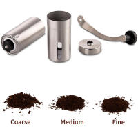 Molino De Café Manual De Acero Inoxidable Con Moledor Conico Ajustable En 18 Posiciones Y Engranaje Manual Para Café De Ceniza - details 4