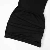 CUTENOVA Vestido Elegante Sin Mangas Para Mujer Verano 2024 Cuello Colgante Espalda Descubierta Cintura Ajustada Pleated Mini - details 7