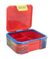 Tupper sandwichera infantil Spiderman con tres compartimentos - details 1