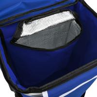 Carro de la compra vidaXL con ruedas y mango ajustable Azul 40 L - details 4