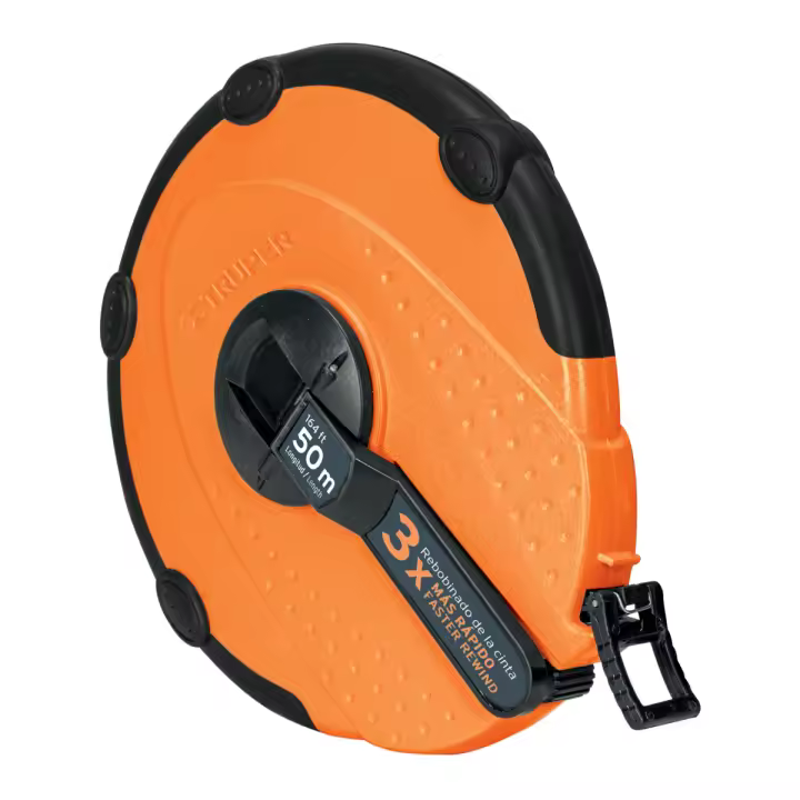 Ferretería torres cinta métrica truper de fibra 50 m rápido rebobinado y protección exterior. - 1