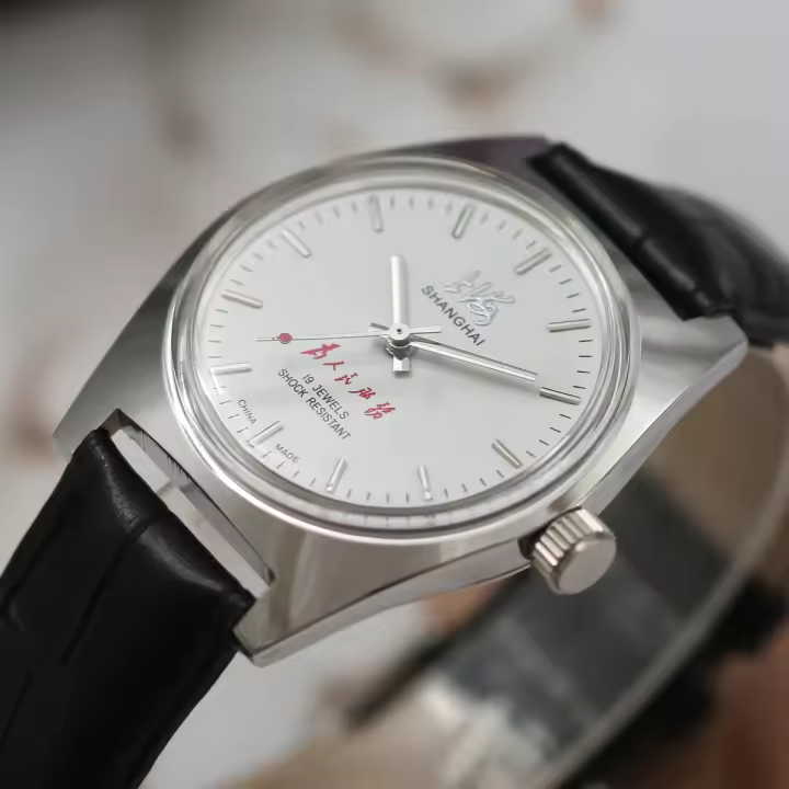 Reloj Mecánico De Mano 36MM 7120 Acero Inoxidable Impermeable Diseño Bauhaus Para Hombres Moda Y Casual Marcadores Arábigos - 1