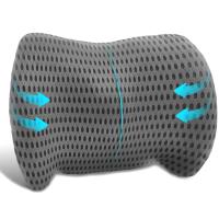 Almohada De Soporte Lumbar Para Alivio De Dolor De Espalda Con Tela De Espuma De Memoria Para Coches Sillas De Oficina Consolas De Juego Sofás Reclinadores Camas - details 8