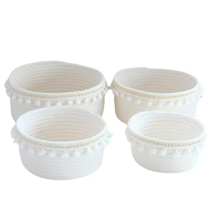 Cesta De Almacenamiento De Algodón Organizador Multifuncional Para Ropa Cosméticos Medicamentos Accesorios Comida Caja De Recibos - 1