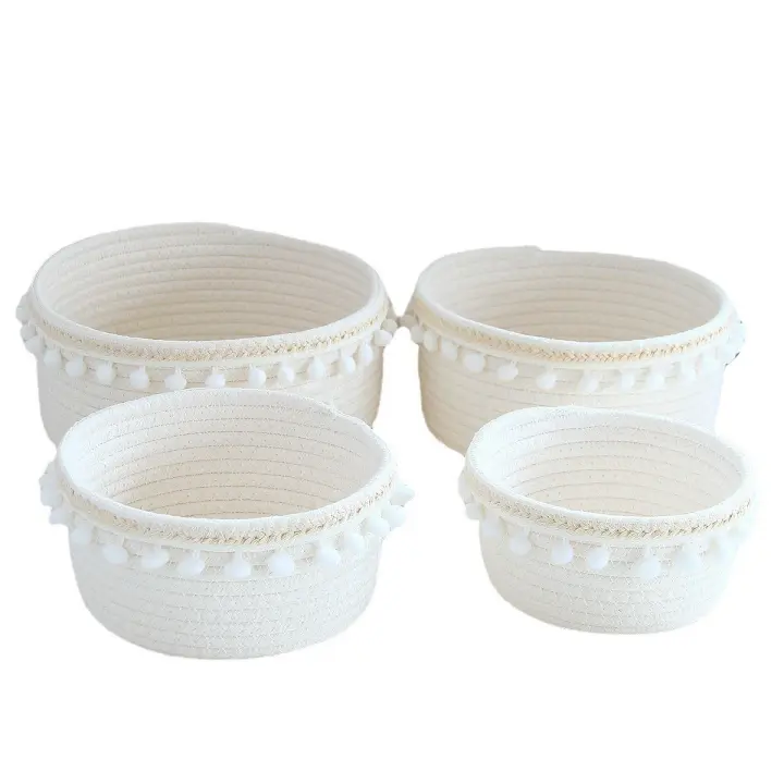 Cesta De Almacenamiento De Algodón Organizador Multifuncional Para Ropa Cosméticos Medicamentos Accesorios Comida Caja De Recibos - 1
