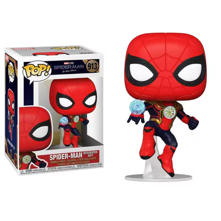 FUNKO POP! SPIDER-MAN: NO WAY HOME - SPIDER-MAN TRAJE INTEGRADO, 56829, Nº913, TIENDA CON LICENCIA OFICIAL - 1