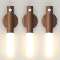 Lámpara De Pared LED Con Sensor De Movimiento Recargable Magnética Para Dormitorio Escalera Mesa Armario Luz De Noche Moderna - details 0