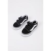 Vans TD OLD SKOOL V  Zapatilla Deportiva Velcro bebé niño (hasta talla 30) Negro - details 0