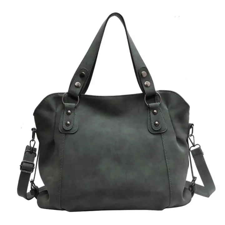 Nuevo bolso de las mujeres de Moda de Primavera bolsa de hombro de gran capacidad de cuero artificial - 1