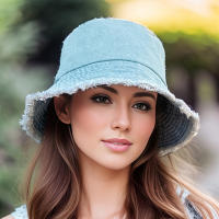 Sombrero De Pescador De Verano Protección UV Sombrilla Grande Moda Trendy Imitación Sombrero De Vaquero Capa De Protección Solar Para Mujer - details 6