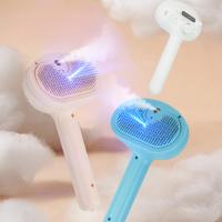 Nueva Cepillo De Aseo Para Mascotas Recargable Por USB Comb De Pelaje Para Perros Y Gatos Eliminación De Nudos Y Pelo Herramientas De Peluquería De Acero Inoxidable - details 0