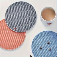 1/4pcs Almohadillas De Silicona Hidratación Para Mesa Resistente Al Calor Antideslizante Y Antigoteado Para Cocina Y Comedor Estilo Europeo - details 5