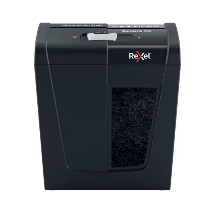 Rexel Secure S5 triturador de papel Corte en tiras 70 dB Negro - 1