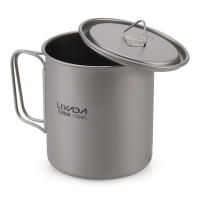 Taza De Camping De Titanio Portátil Con Mano Doblada Adecuada Para Picnic Tamaño 300ml / 350ml / 450ml / 550ml / 650ml / 750ml - details 25