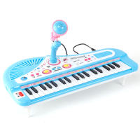 Teclado De Piano Musical Para Niños 37 Teclas Rosa Electrónico Con Microfono Instrumento Multifuncional Educativo Primera Piano Toy - details 4