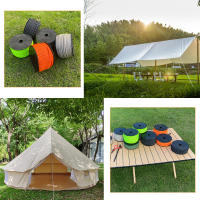 Cuerda Reflectante Para Tienda De Camping 6mm 50M Negro Azul Naranja Verde Mocoso Cuerda De Lanyard Para Acampar Escalada Pesca Suelta Táctica Proyectos DIY - details 4