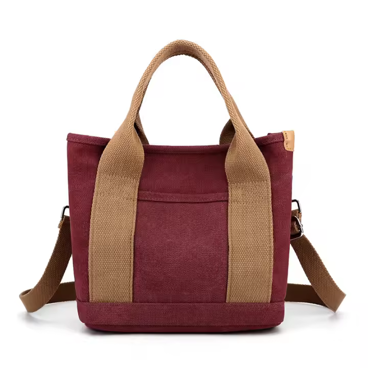 Bolso de Mano de Lona para Mujer, Bolsa de Capacidad, informal - 1