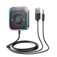 Adaptador Bluetooth 5,3 para coche, receptor inalámbrico con doble micrófono ENC, cancelación de ruido, 3,5mm, AUX, Audio - details 0