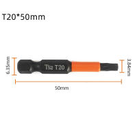 1PC Bit De Destornillador De Acero De Aleación 50mm Tamaño De Encimera Hexagonal 1/4 Pulgada Con Cabeza Magnética T10/T15/T20/T25/T30/T40 Herramienta De Reparación Electrónica - details 7