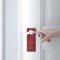 1pc Lección De No Disturbar Para Habitación De Maquillaje Signo Colgante De Madera Doble Cara Rojo Y Verde Para Puerta De Casa Oficina Hotel - details 4