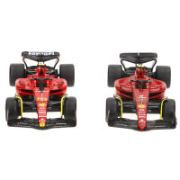 Burago - Set de 4 coches Ferrari F1-75 y SF-23 escala 1:43, réplicas de los vehículos de Charles Leclerc y Carlos Sainz, temporadas 2022 y 2023, diseño detallado y realista, acabados de alta calidad, licencia oficial y presentación en caja expositora - details 4
