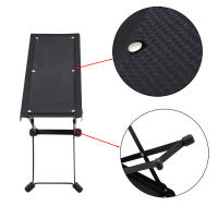 Pedal De Ajuste De Altura Y Antideslizante Para Guitarra Con Soporte Plegable Y Base Metálica Negra Accesorios Para Instrumentos Musicales - details 5