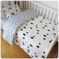 Juego de ropa de cama sin revolver para Bebe, cuna para Niño Pequeño, ropa de Cama para Bebe recién nasido, Funda nórdica de 3 piezas, Funda de almohada,ropa de Cama de dibujos animados para recién nacido, - details 5