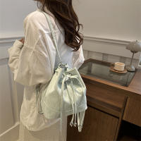 Bolso De Hombro Para Mujer De Cuero PU Con Cordón Y Dos Correas Medio Tote Y Hobo Bolsos De Mano Con Bolsillo Interior De Poliéster - details 7