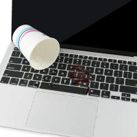 Funda De Teclado Para MacBook Air 13 Pulgadas 2022 2021 2020 Lanzamiento A2337 M1 A2179 Con Touch ID Protección Impermeable Silicona - details 5