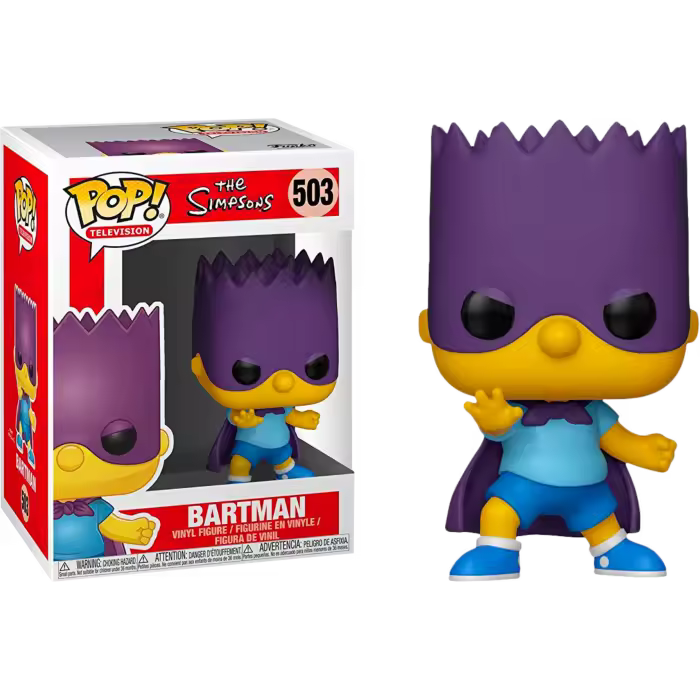 Funko Bartman  Bart Los Simpson 1252 Simpsons  Pop Vinyl - 1