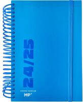 MP -  Agenda escolar de Tapa Dura 2024 - 2025 Tamaño A5 15x21 cm , Color Azul y Turquesa, con Páginas para Nombre, Exámenes, Entregas y Excursiones - Diseño en Portada días por página. Agendas Bonitas - details 2