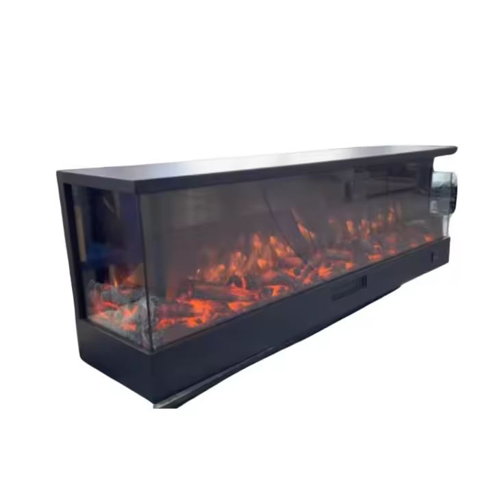 Chimenea Sen Merano Chimenea Electrica Empotrable y De Pie De 108 Cm With 1500 W De Potencia Chimenea De Interior Negra Efecto De Llama 6 Intensidades Enviar a Distancia Estructura De Panel Laminado En Frío - 1